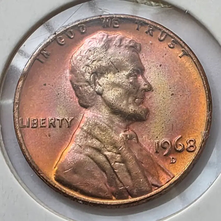 [BUNJANG] Lincoln 1 Cent 1968-D Error Penny / 링컨 1센트 1968_D 년도 에러 미사용 페니
