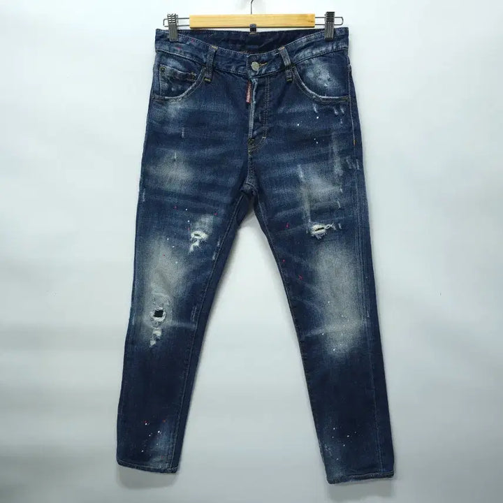 [BUNJANG] Dsquared2 Painting Wash Jeans / 디스퀘어드2 페인팅덧댐 워싱진 ( 30/46 )