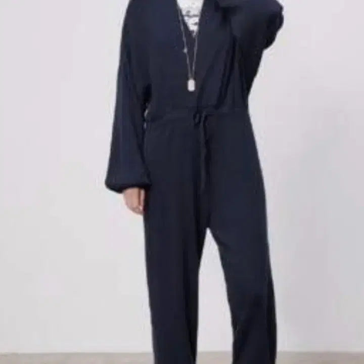 [BUNJANG] Zara Navy Knit Jumpsuit / zara  네이비니트 점프수트