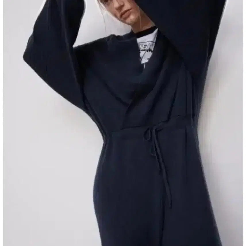 [BUNJANG] Zara Navy Knit Jumpsuit / zara  네이비니트 점프수트