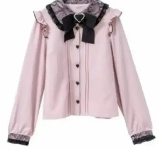 [BUNJANG] Dim E Liebe Heart Buckle Blouse / 디마럽 하트버클 블라우스 처분가에 구합니더