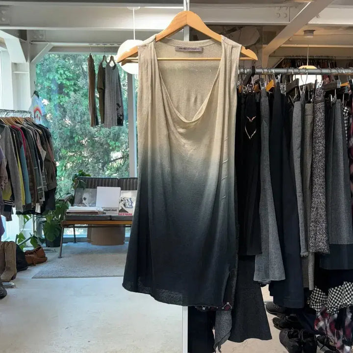 [BUNJANG] Park Choon Moo Drape Linen Dress / 박춘무 드레이프 린넨 원피스