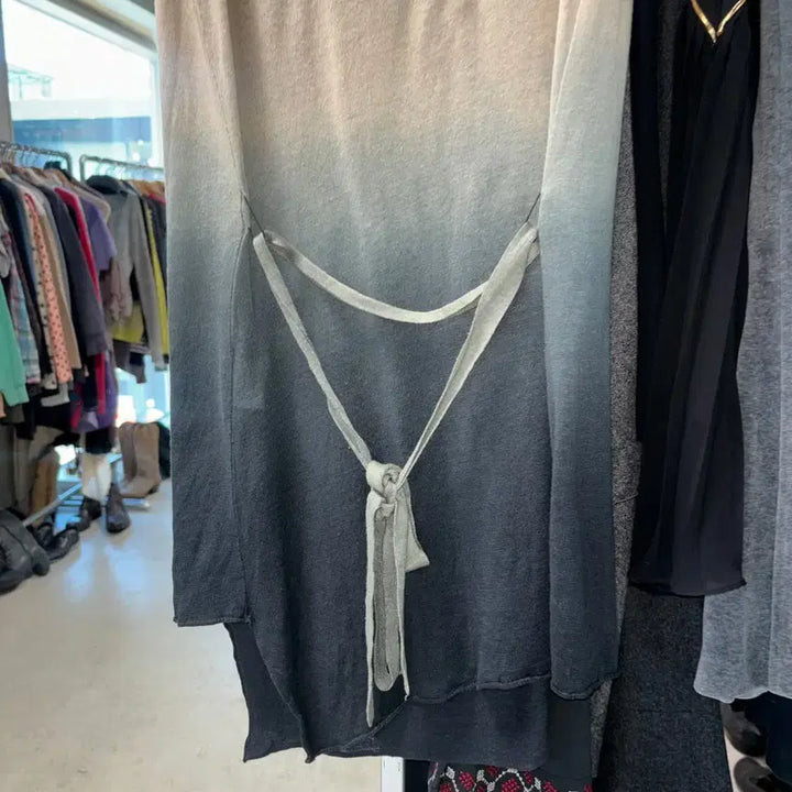 [BUNJANG] Park Choon Moo Drape Linen Dress / 박춘무 드레이프 린넨 원피스