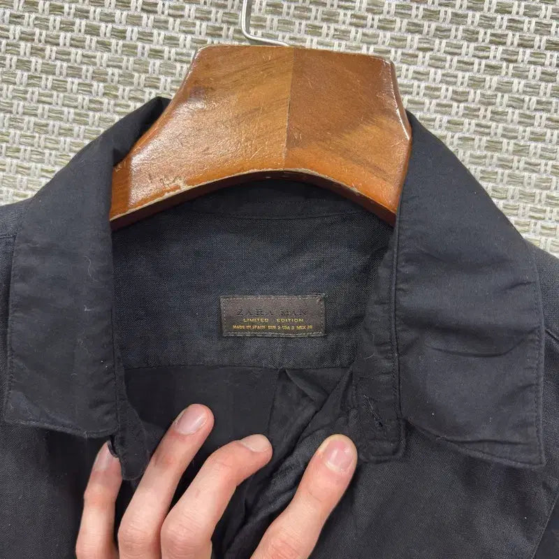 [BUNJANG] ZARA Linen Long Sleeve Shirt / 자라 ZARA 롱 린넨 긴팔 셔츠 S D00073