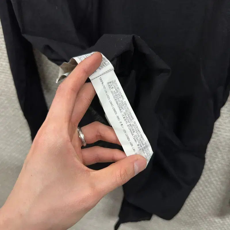 [BUNJANG] ZARA Linen Long Sleeve Shirt / 자라 ZARA 롱 린넨 긴팔 셔츠 S D00073