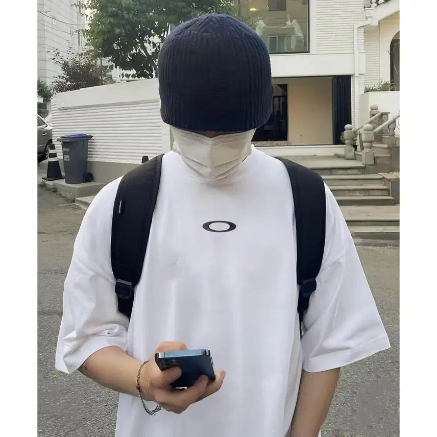 [BUNJANG] Oakley Embroidered Logo Oversized T-Shirt / 오클리 자수 로고 오버핏 반팔 티셔츠 S~XL 새상품 공용