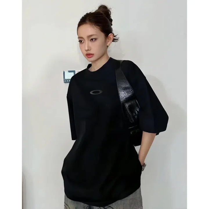 [BUNJANG] Oakley Embroidered Logo Oversized T-Shirt / 오클리 자수 로고 오버핏 반팔 티셔츠 S~XL 새상품 공용