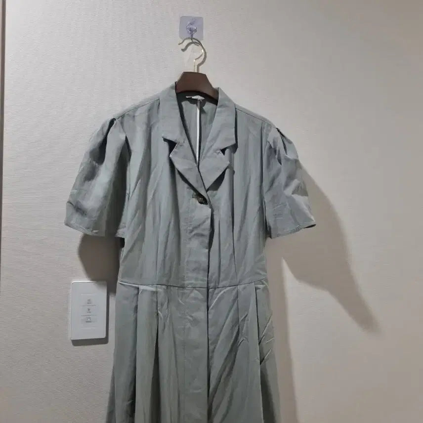 [BUNJANG] MOHAN Mint Green Shirt Dress (S) / MOHAN 민트색 셔츠형 원피스 S사이즈