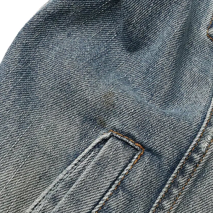 [BUNJANG] Siviglia Italy Cotton Denim Trucker Jacket / 시빌리아 [Siviglia] 연청 이태리 코튼 데님 트러커 자켓 청자켓