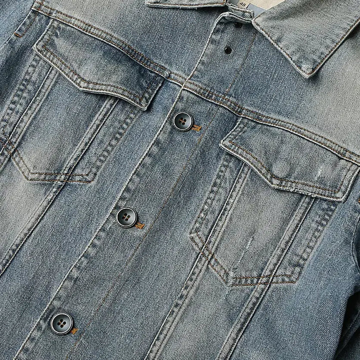 [BUNJANG] Siviglia Italy Cotton Denim Trucker Jacket / 시빌리아 [Siviglia] 연청 이태리 코튼 데님 트러커 자켓 청자켓