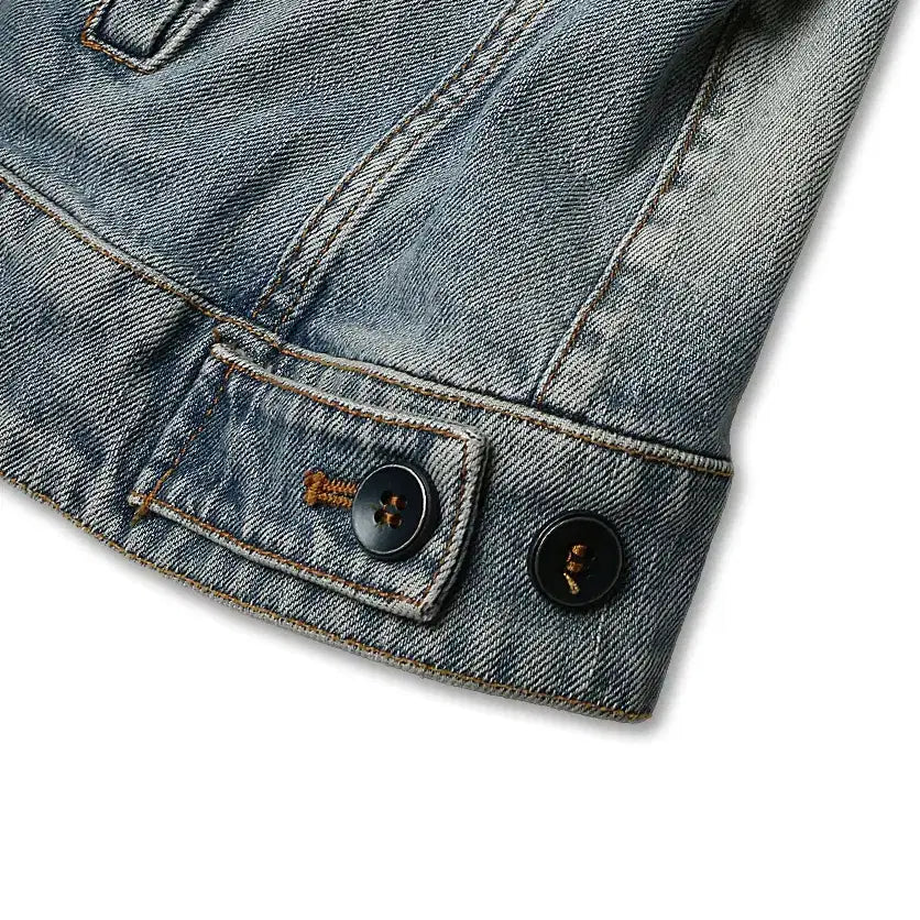 [BUNJANG] Siviglia Italy Cotton Denim Trucker Jacket / 시빌리아 [Siviglia] 연청 이태리 코튼 데님 트러커 자켓 청자켓
