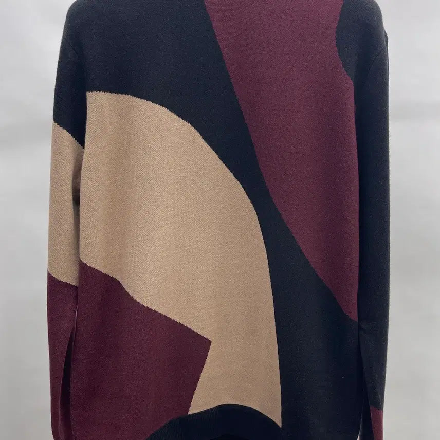 [BUNJANG] System Homme Block Design Long Sleeve Knit Sweater / 시스템옴므 블럭 긴팔니트