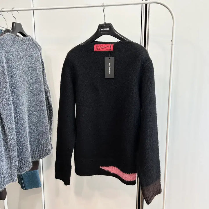 [BUNJANG] Raf Simons Contrasting Detail Knit Pullover / 라프시몬스 컨트라스트 니트 풀오버