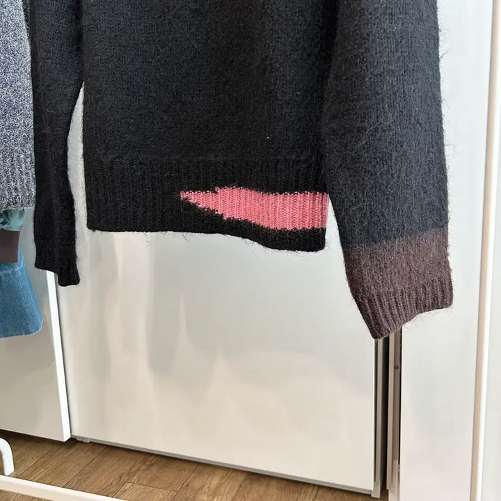 [BUNJANG] Raf Simons Contrasting Detail Knit Pullover / 라프시몬스 컨트라스트 니트 풀오버