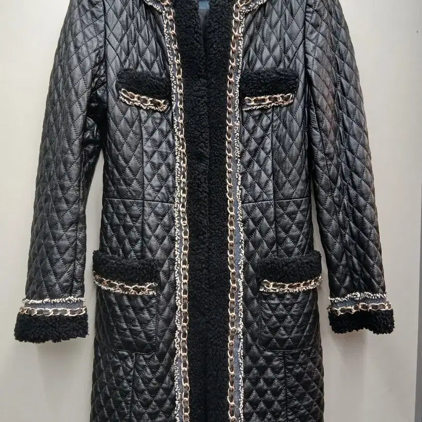 [SOLD OUT] 제시뉴욕 양가죽,양털 퀼팅 롱 자켓 44