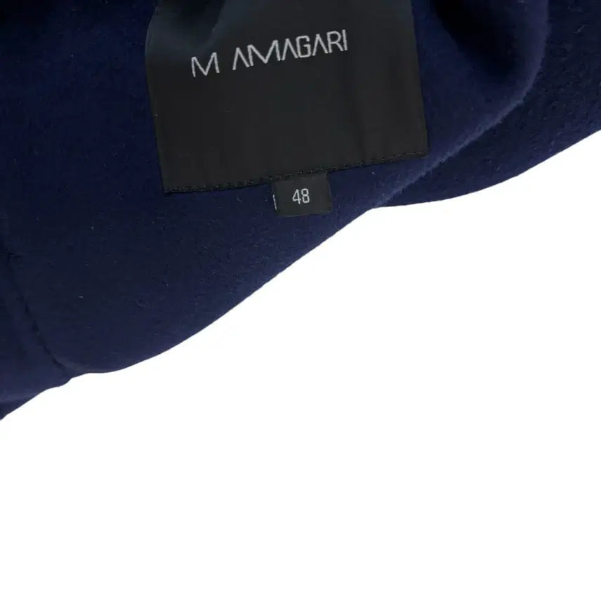 [SOLD OUT] 마마가리 울 캐시미어 세미 오버 핏 코트 네이비 48 정품