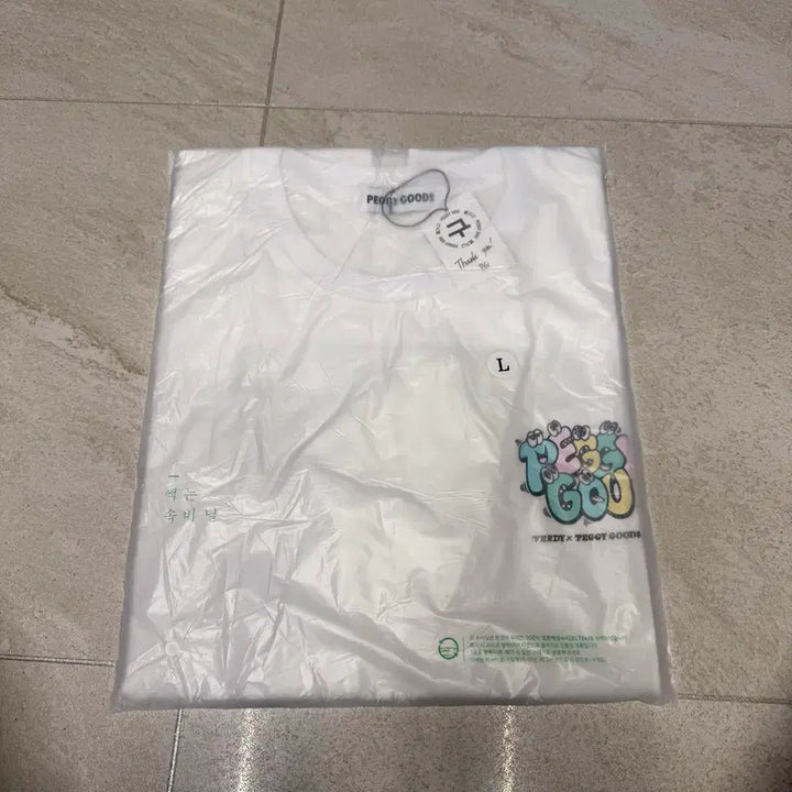 [BUNJANG] Verdy x Peggy Gou White T-shirt [L] / 미개봉 새상품 [L] 베르디 x 페기 구 티셔츠 화이트   상태: 미개봉