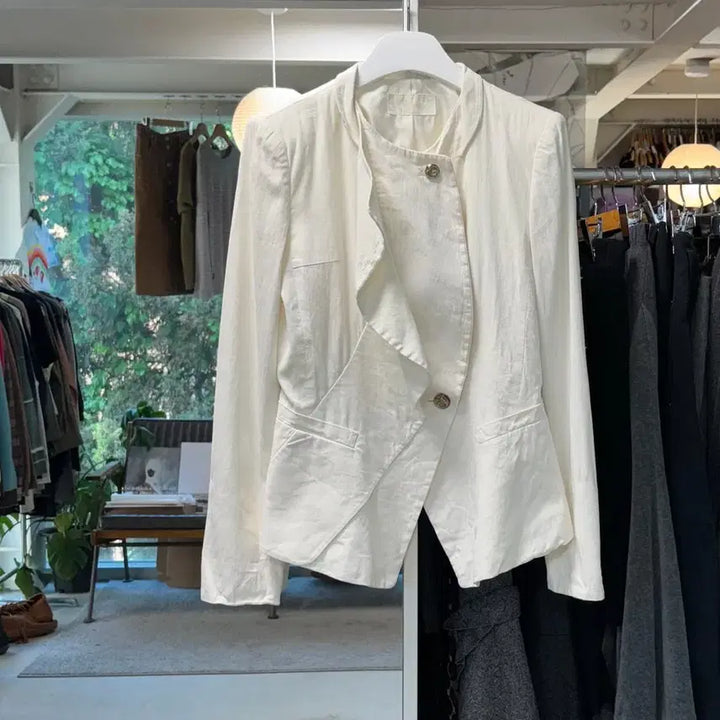 [BUNJANG] Mine Linen Napoleon Jacket / 마인 린넨 나폴레옹 자켓
