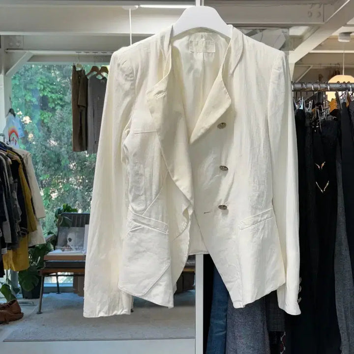 [BUNJANG] Mine Linen Napoleon Jacket / 마인 린넨 나폴레옹 자켓
