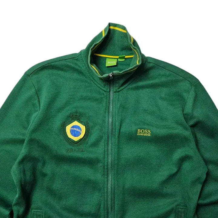 [BUNJANG] BOSS Brazil Green Jersey Jacket M / BOSS 보스 브라질 그린 져지 자켓 M