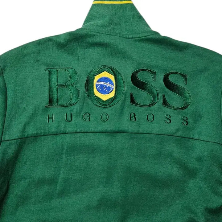 [BUNJANG] BOSS Brazil Green Jersey Jacket M / BOSS 보스 브라질 그린 져지 자켓 M