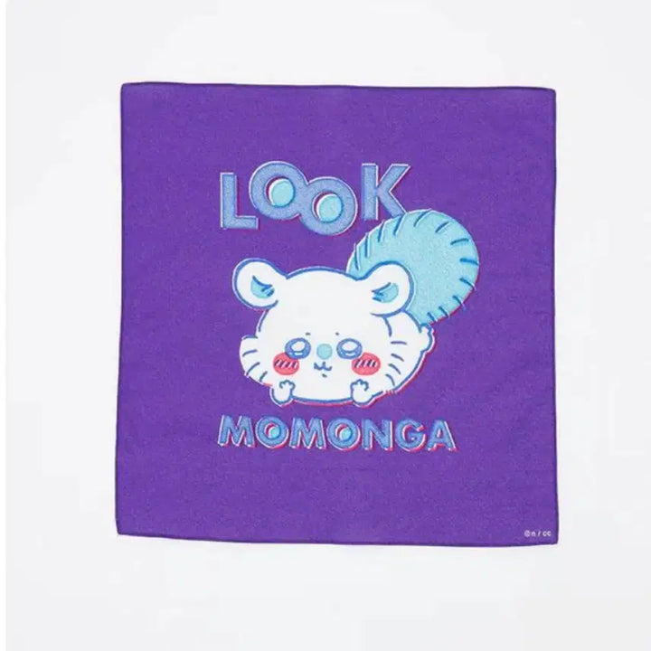 [BUNJANG] Munjeonggwi Chiikawa Momonga Bandana Handkerchief / 미사용) 먼작귀 치이카와 모몽가 반다나 손수건
