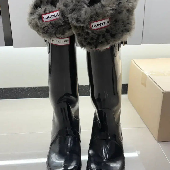 [BUNJANG] Hunter Rain Boots with Fur / 헌터 레인부츠 (퍼 포함)