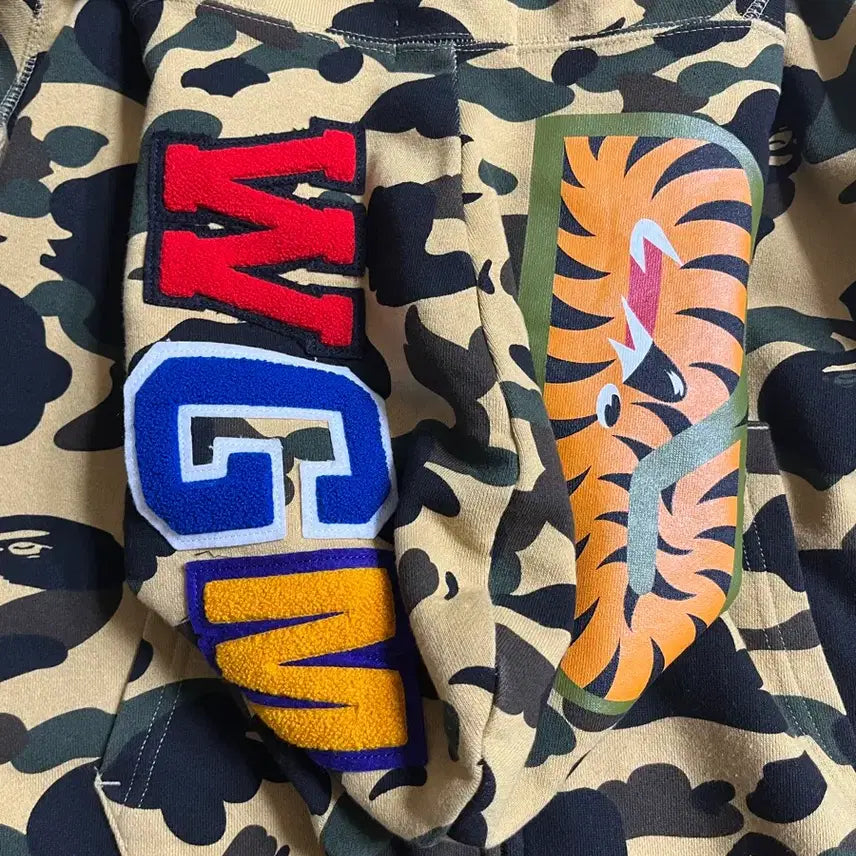 [BUNJANG] BAPE Shark Hoodie Yellow Camo XL / 베이프 샤크후드 황계 xl 팝니다