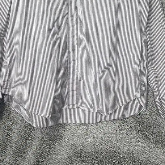 [BUNJANG] Solid Homme Striped Light Blue China Neck Shirt / 솔리드옴므 스트라이프 라이트 블루 차이나넥 셔츠 100