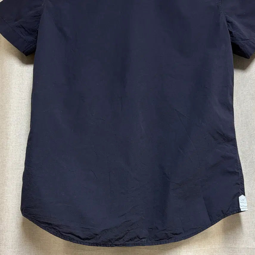 [BUNJANG] Calvin Klein Jeans Slim Fit Short Sleeve Shirt Navy L / 캘빈클라인 진스 슬림핏 반팔 셔츠 네이비 L