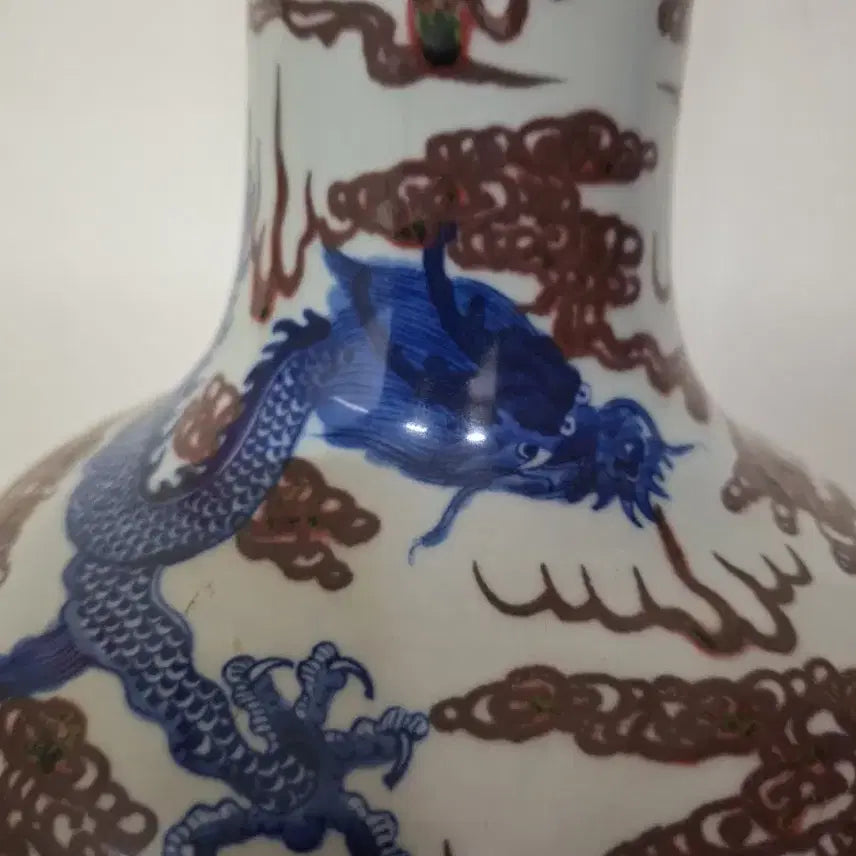 [BUNJANG] 중국 도자기, 골동품, 청화유리홍,운룡문천구병 / 중국 도자기, 골동품, 청화유리홍,운룡문천구병