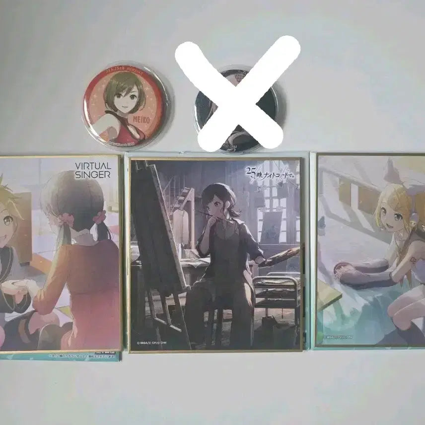 [BUNJANG] Vocaloid Virtual Singer Rin/Len/Meiko Badge Bundle Set / 보컬로이드 버추얼싱어 굿즈 린/렌/메이코 뱃지 일괄