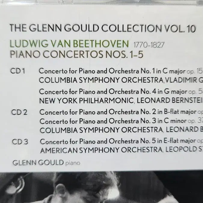 [BUNJANG] Glenn Gould Beethoven Piano Concerto 3CD / 글렌굴드 베토벤 피아노 협주곡 3CD (수입)