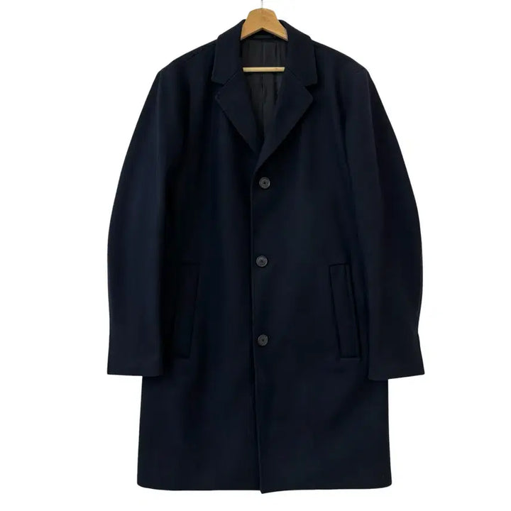 [SOLD OUT] 띠어리 울 캐시미어 싱글 코트 네이비 L 정품