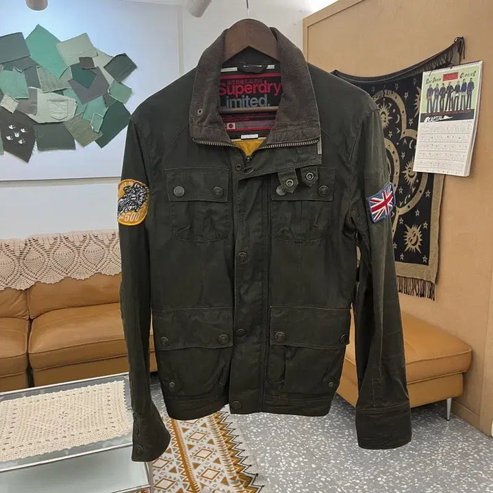 [SOLD OUT] 슈퍼드라이빈티지 밀리터리 리미티드 바버 워크 자켓 95 C11052