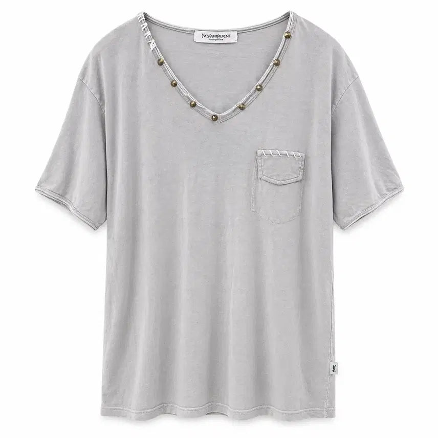 [SOLD OUT] 입생로랑 그레이 포켓 반팔 티셔츠 XL