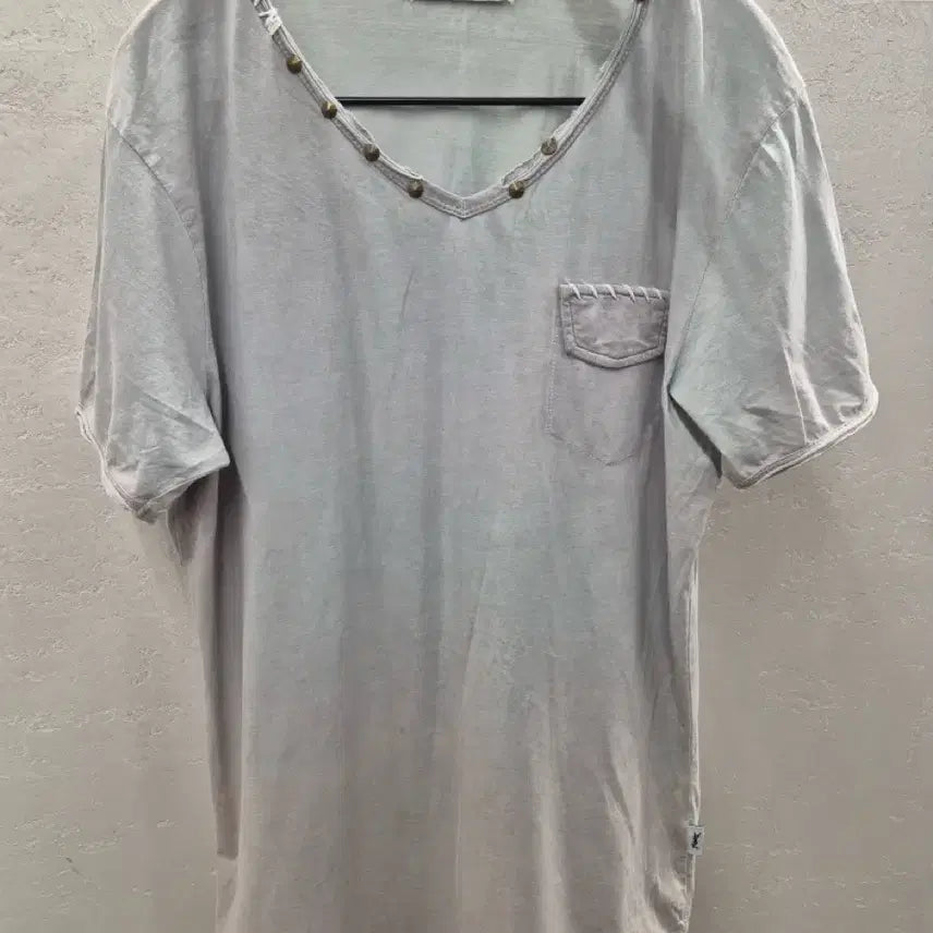 [SOLD OUT] 입생로랑 그레이 포켓 반팔 티셔츠 XL
