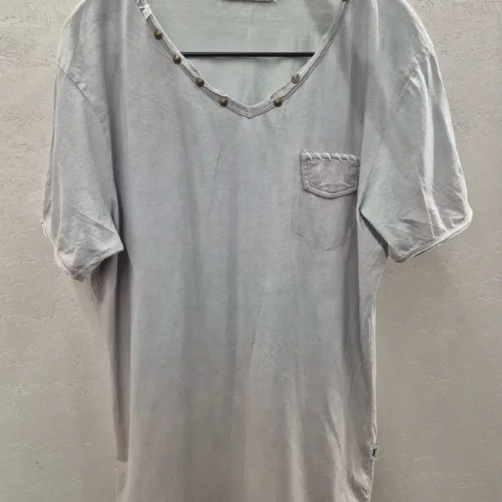 [SOLD OUT] 입생로랑 그레이 포켓 반팔 티셔츠 XL