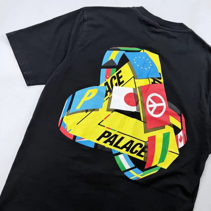 [BUNJANG] Palace Tri-Flag Short Sleeve T-shirt / 팔라스 트라이플래그 반팔 티셔츠
