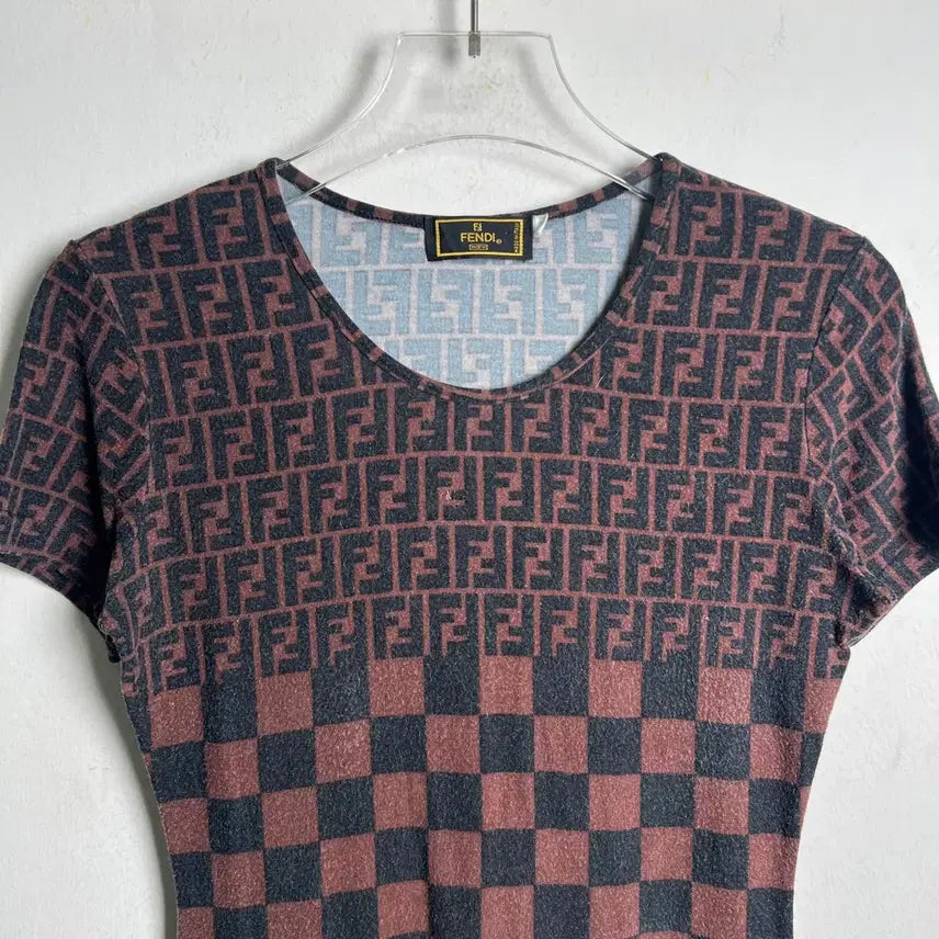 [BUNJANG] Fendi FF Monogram Short Sleeve T-shirt / 90&