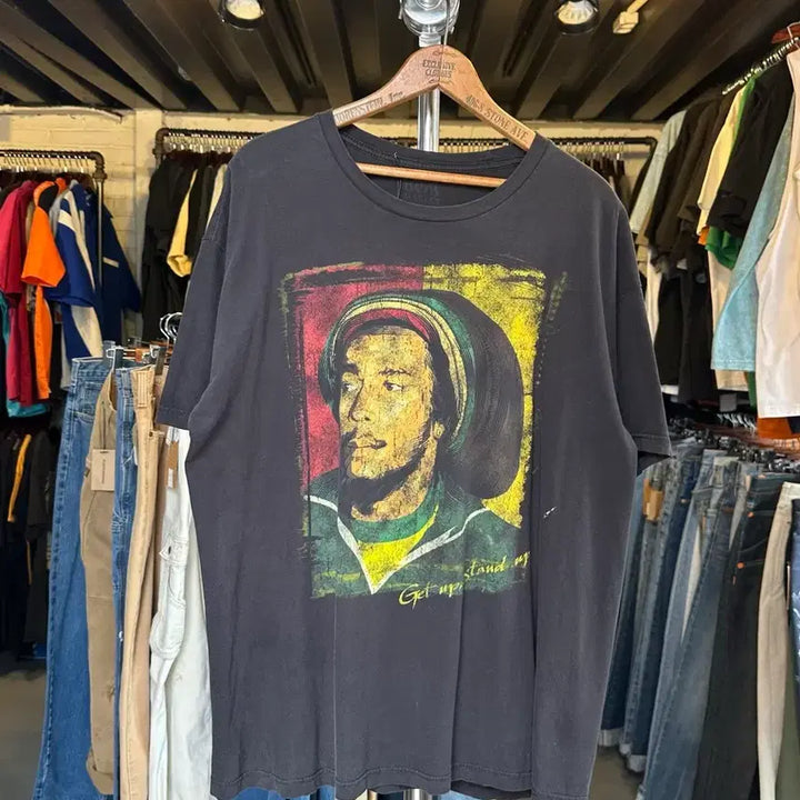 [BUNJANG] Bob Marley Vintage Printed T-Shirt / [105]밥말리 프린팅 티셔츠