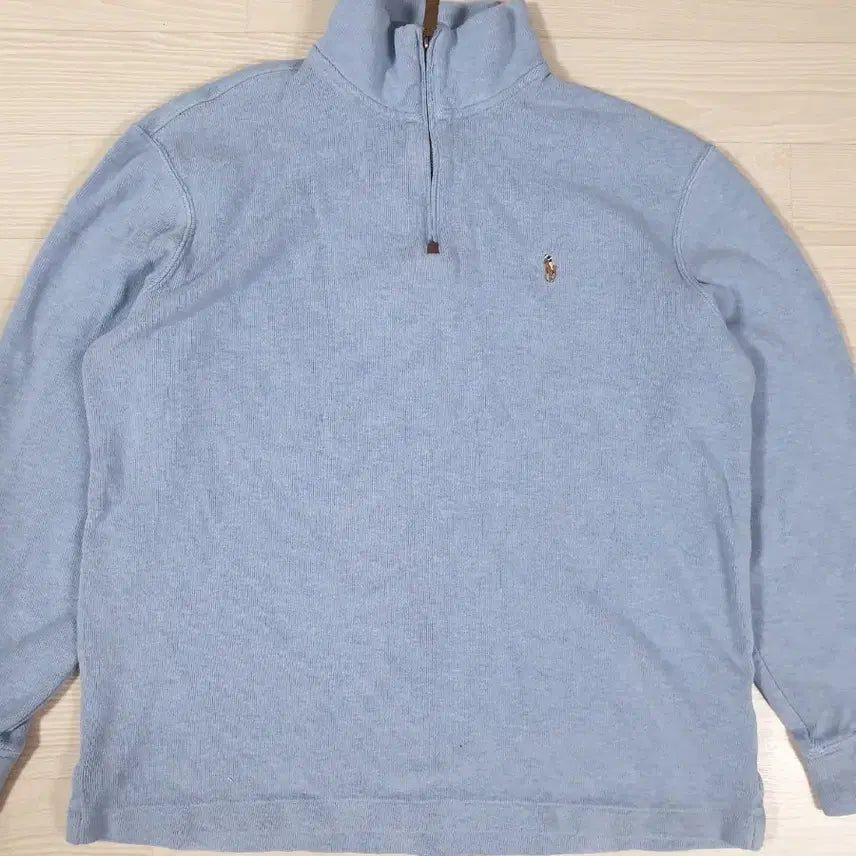 [BUNJANG] Polo Ralph Lauren Half-Zip Knit Sweater / [ QR ] 폴로 랄프로렌 _ 면 100% _ 반집업 니트