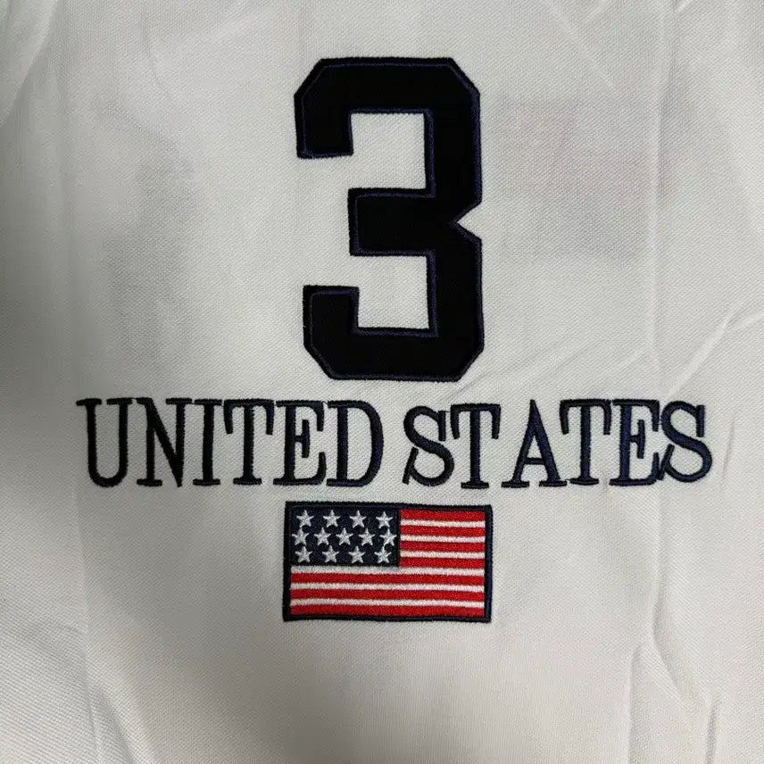 [BUNJANG] Polo Big Pony American Flag Polo Shirt / 폴로 빅포니 성조기 카라티 화이트