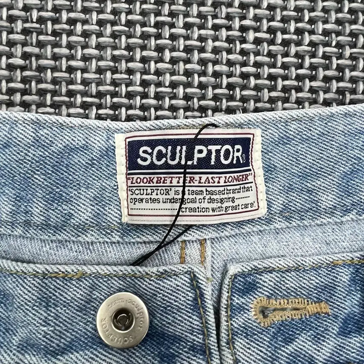 [BUNJANG] Sculptor Camp Crew Denim Shorts / 스컬프터 캠프크루 데님 숏팬츠