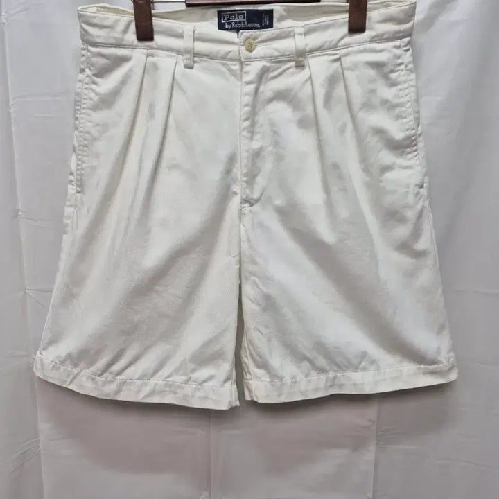 [BUNJANG] Polo Chino Half Pants White / 폴로 치노 하프팬츠 화이트