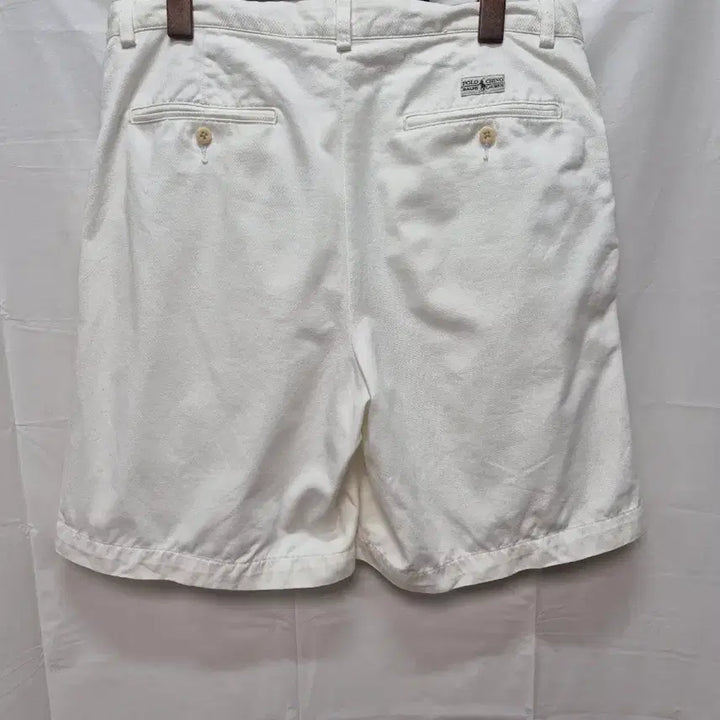 [BUNJANG] Polo Chino Half Pants White / 폴로 치노 하프팬츠 화이트