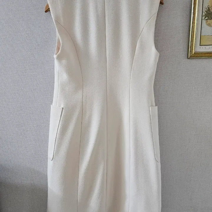 [BUNJANG] TIME Cream Long Vest (F) / 한섬 TIME 타임 크림 롱 조끼 (F)