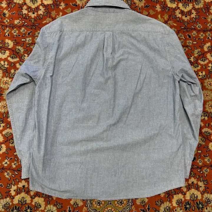 [BUNJANG] BACK NUMBER Chambray Work Shirt / [L] BACK NUMBER 백넘버 샴브레이 셔츠 블루