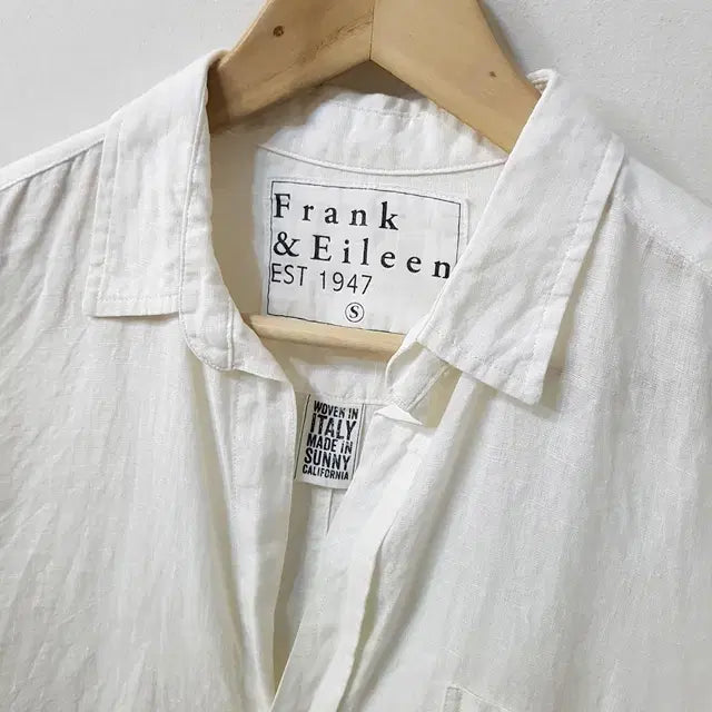 [BUNJANG] Frank &amp; Eileen Linen 100% Shirt White / 프랭크 앤 에일린 린넨 100% 셔츠 화이트