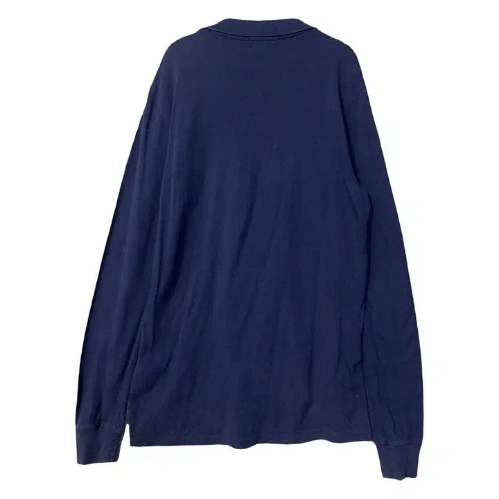 [BUNJANG] Polo Custom Fit Navy Long Sleeve Polo Shirt - M / 폴로 커스텀핏 로고 네이비 긴팔 카라티 M